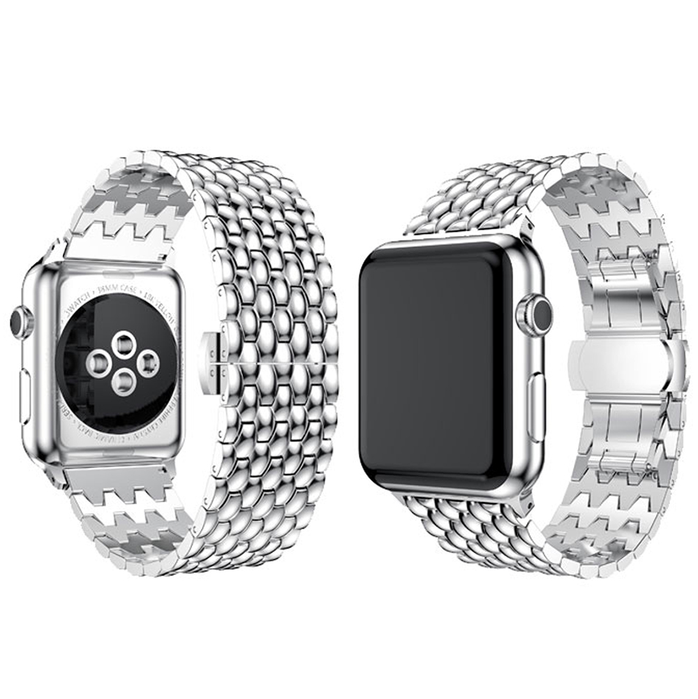 LEMAN Stållänk för Apple Watch 38mm (3/2/1)