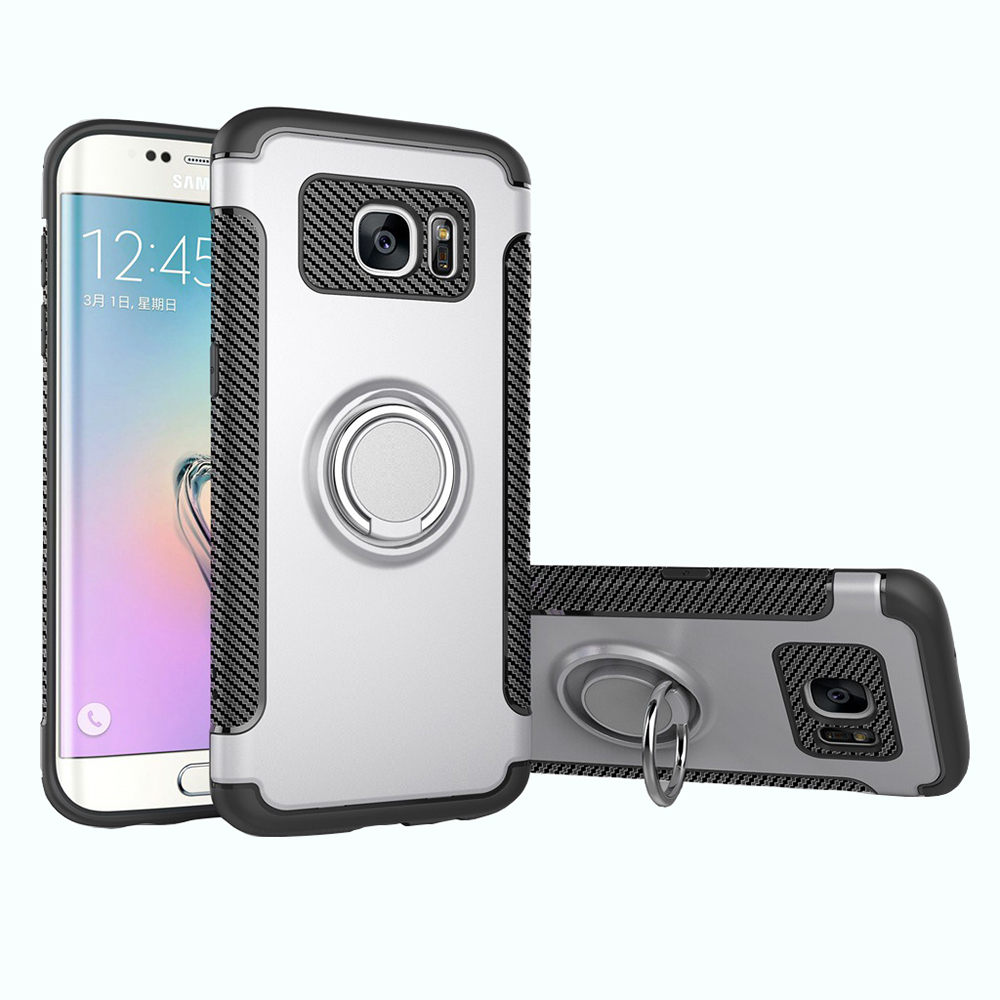 Galaxy S7 Edge - Hybridskal med Ringhållare